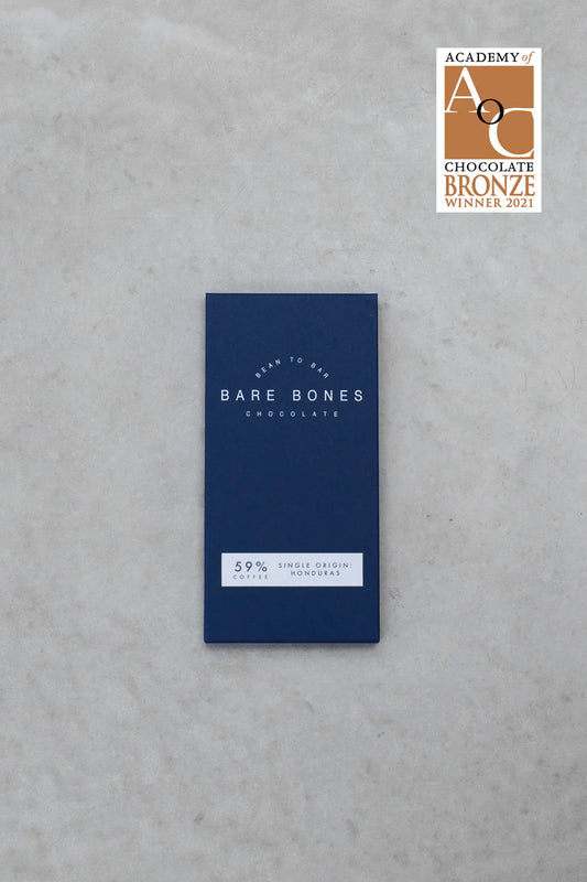 Bare Bones Honduras 54% Milk Chocolate with Ethiopian Coffee 70g