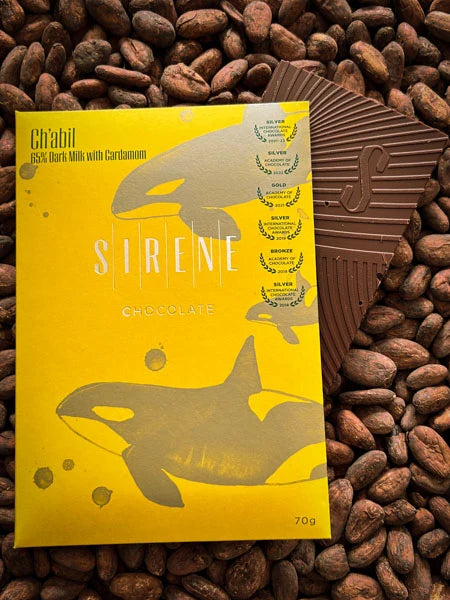 Sirene Chocolate - Ch'abil 65% Dark Milk with Cardamom 70g