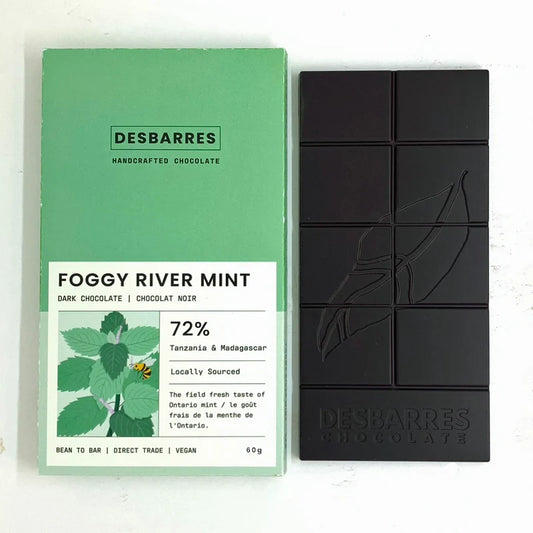DesBarres 72% Tanzania & Madagascar Foggy River Mint 60g