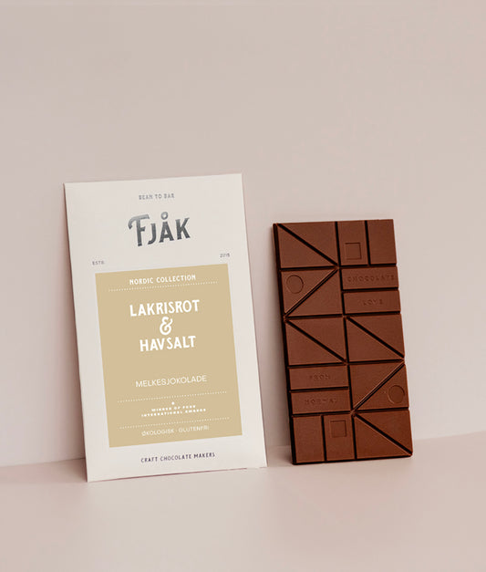 Fjåk Liquorice Root & Sea Salt 50% Milk 69g