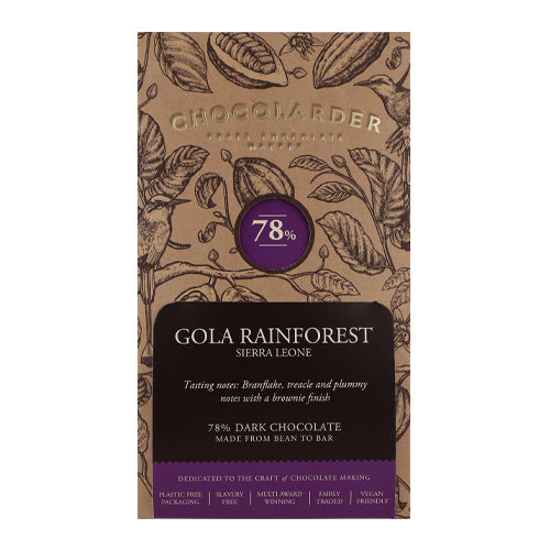 Chocolarder Gola Rainforest 78% Dark 70g
