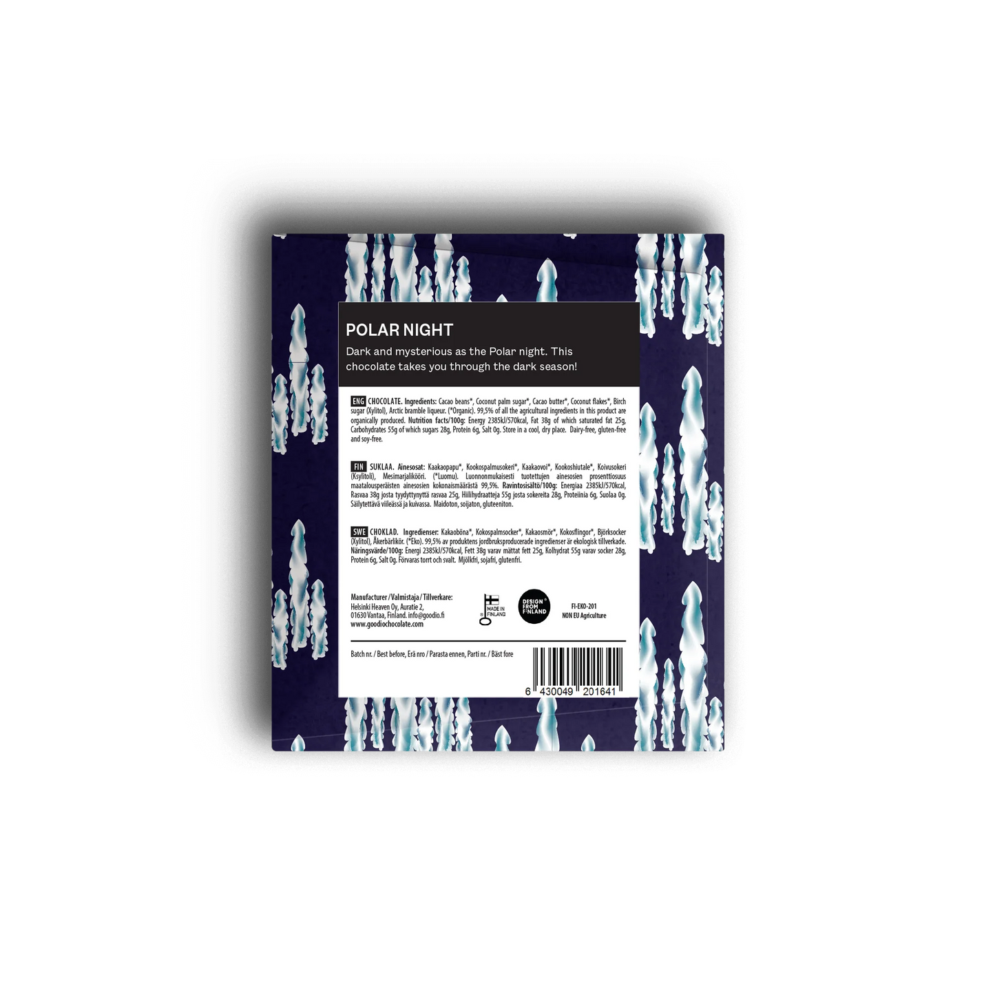 Goodio Polar Night chocolate 49% 48g