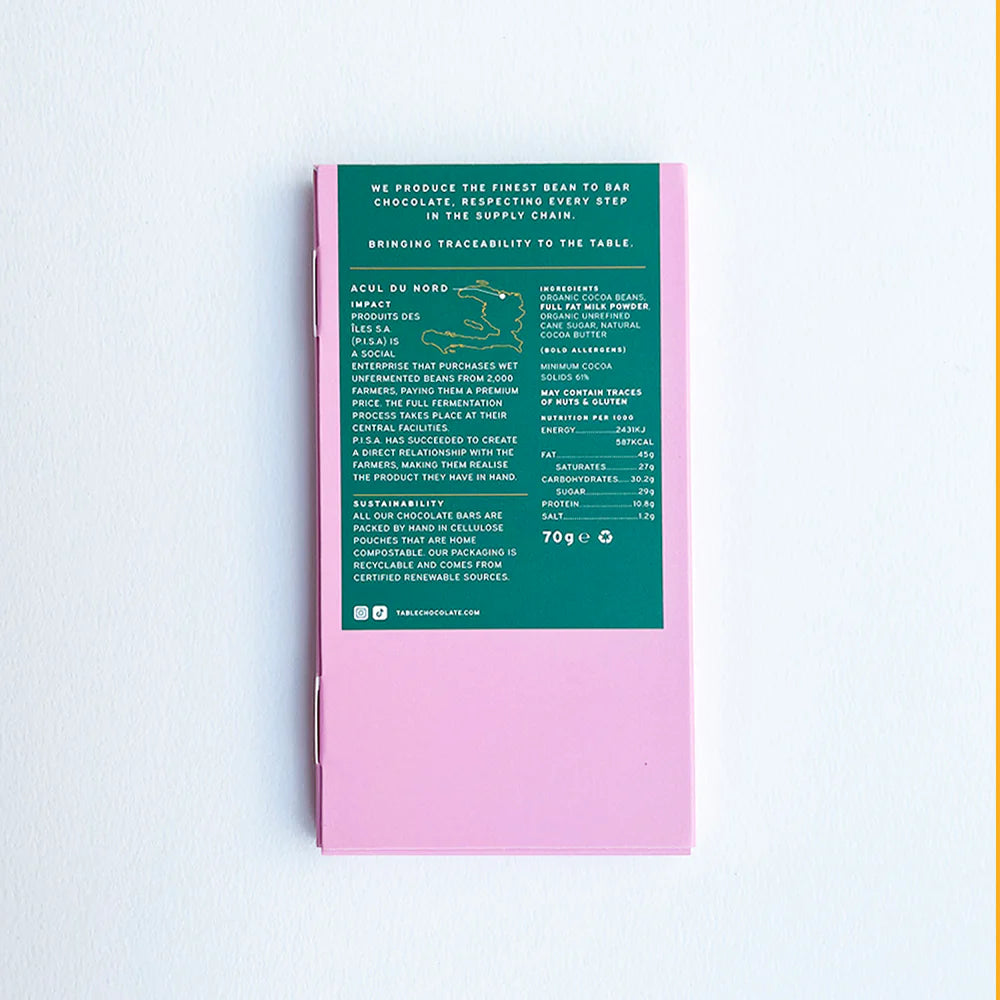 Table Haiti 61% Milk Chocolate 70g