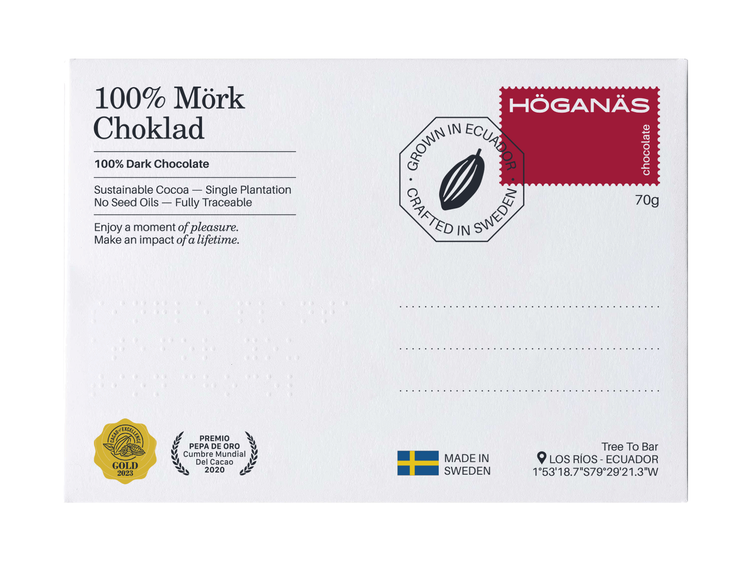 Höganäs Chocolate 100% Dark 70g