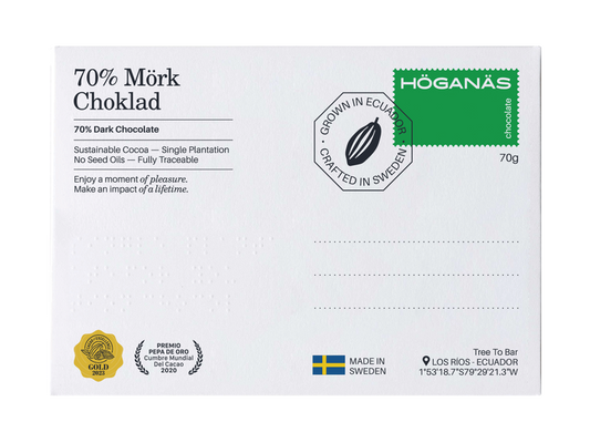 Höganäs Chocolate 70% Dark Chocolate 70g