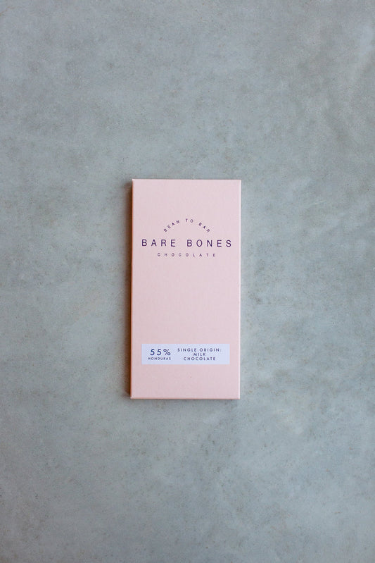 Bare Bones Honduras 55% Milk Chocolate 70g