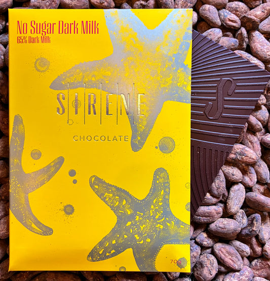 Sirene Chocolate - 65% No Sugar Dark Milk 70g