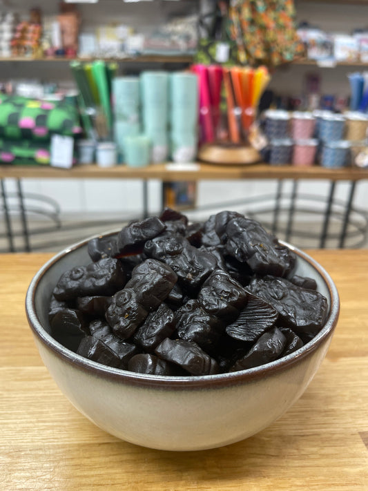 De Bron Sugar Free Sweet Liquorice Bears 100g