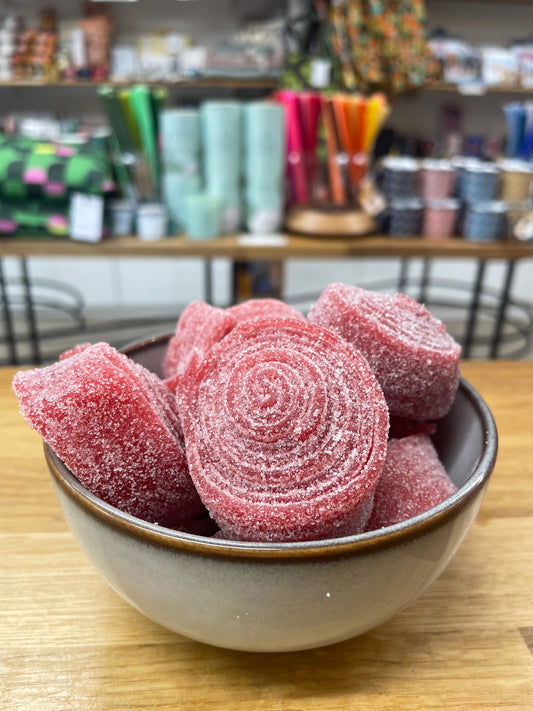 Kingsway Fizzy Red Liquorice Rolls 100g