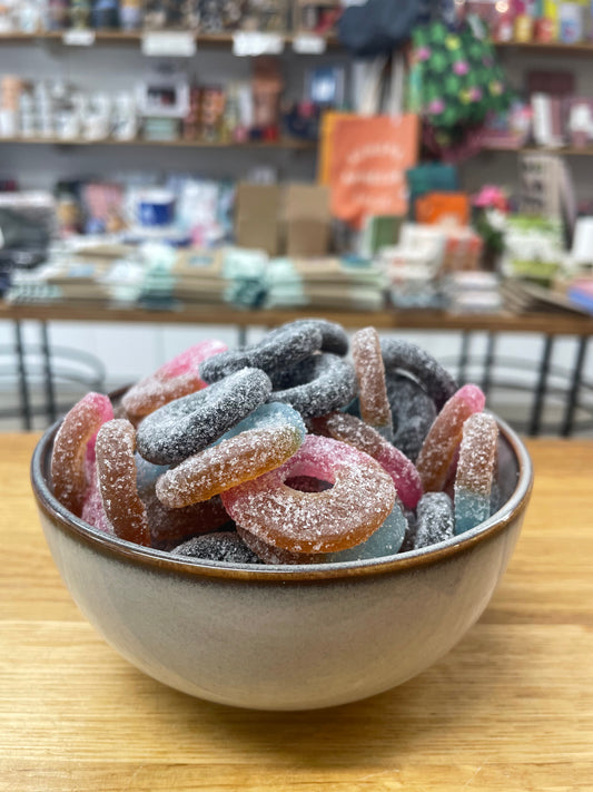 Fazer Sour Fruit & Liquorice Rings 100g