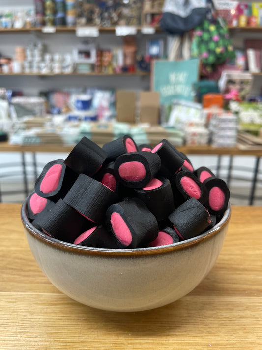 Lasse Lakrits Liquorice & Strawberry Bites 100g