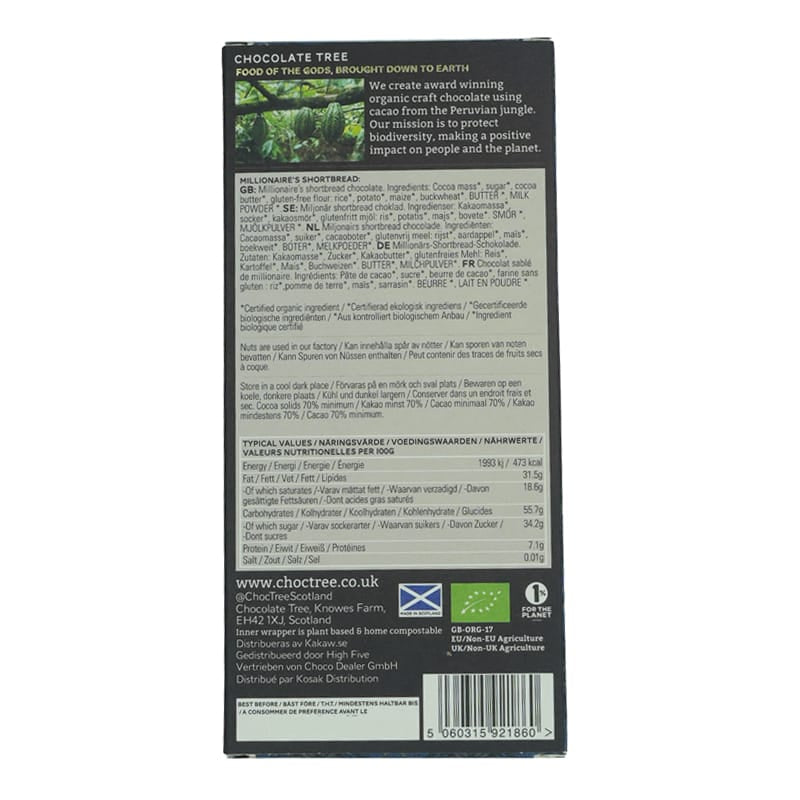 Chocolate Tree Millionaire's Shortbread 100g