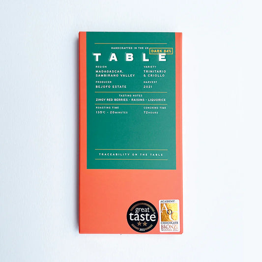 Table Madagascar 84% Dark Chocolate 70g