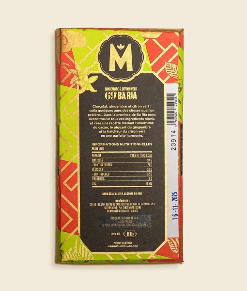 Marou Ginger & Lime x Vietnam Ba Ria 69% Dark 80g