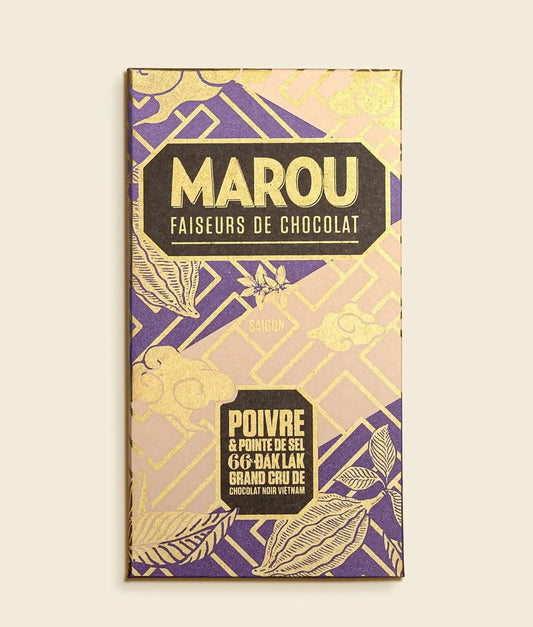 Marou Pepper & Pinch of Salt x Vietnam Dak Lak 66% Dark 80g