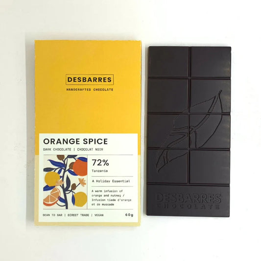 DesBarres 72% Tanzania Orange Spice 60g