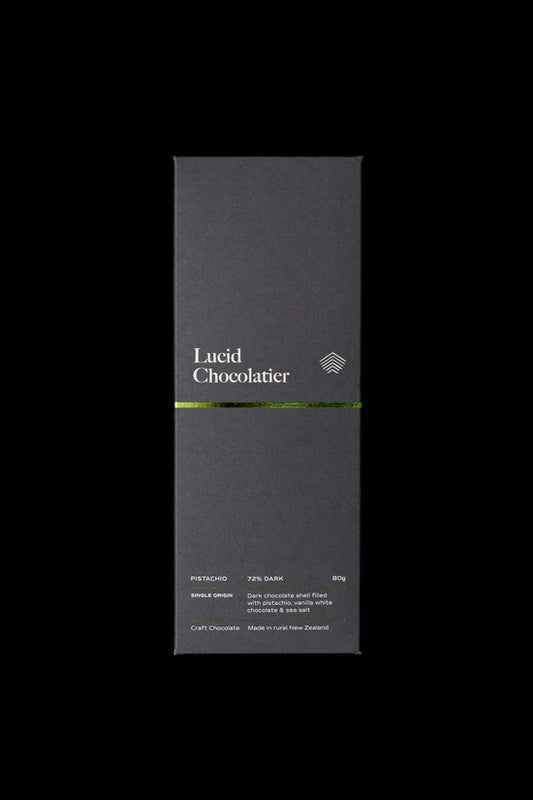 Lucid Chocolatier 72% Pistachio 80g