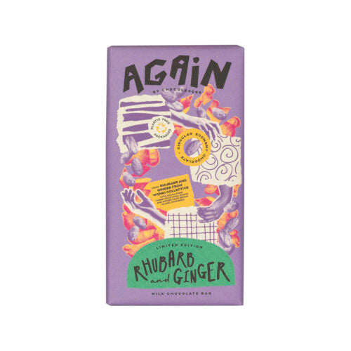 Chocolarder AGAIN Rhubarb & Ginger 70g