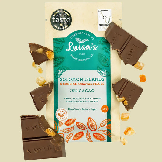 Luisa's Sicilian Orange 75% Solomon Islands 50g