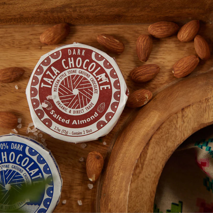 Taza Salted Almond Disc 40% Dark 76g