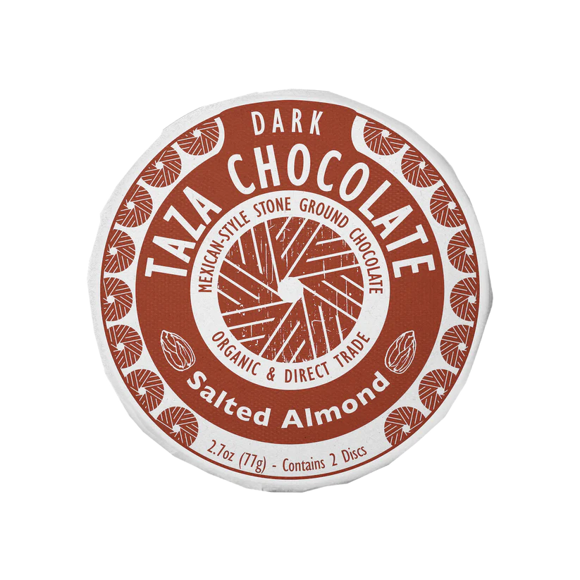 Taza Salted Almond Disc 40% Dark 76g