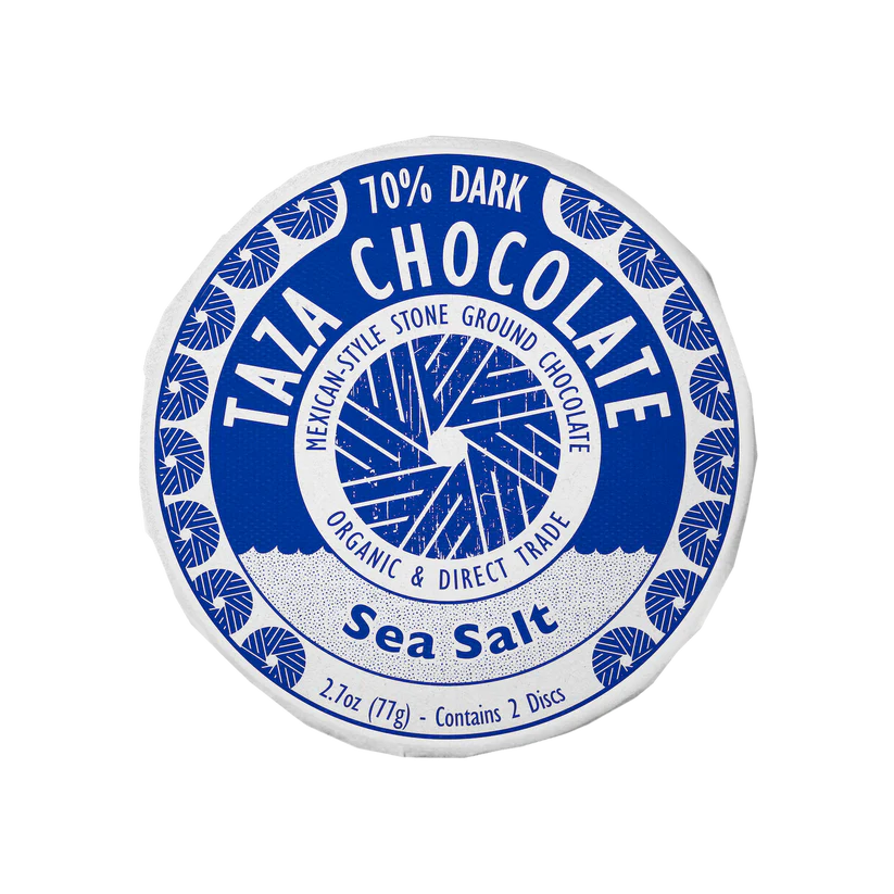 Taza Sea Salt Disc 70% Dark 76g