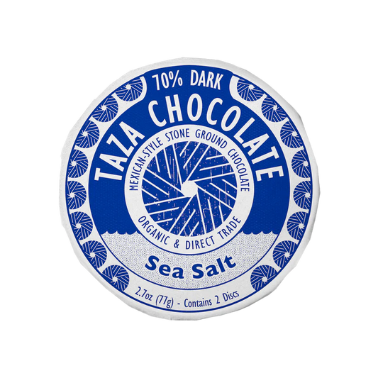 Taza Sea Salt Disc 70% Dark 76g