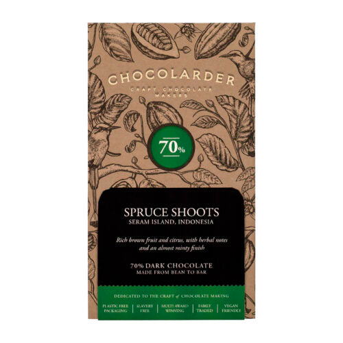 Chocolarder Spruce Shoots 70% Dark 70g
