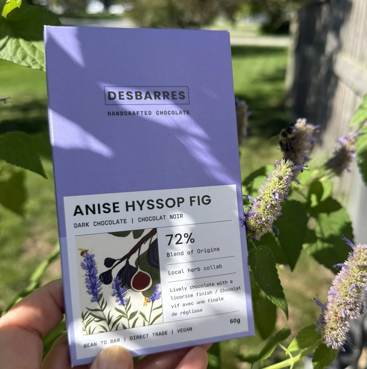 DesBarres 72% Anise Hyssop Fig 60g