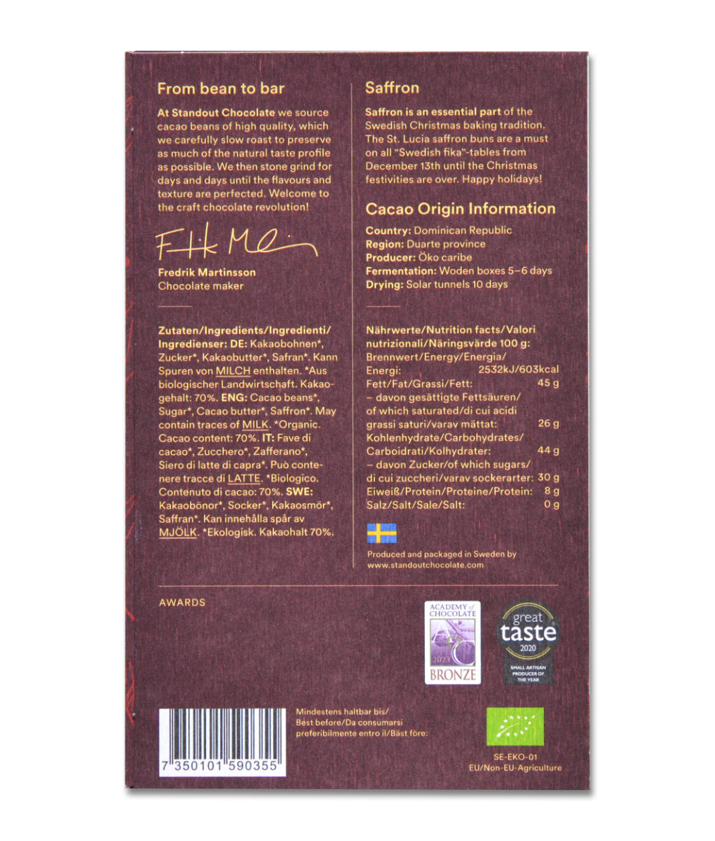 Standout 70% Saffron SEASONAL EDITION 50g