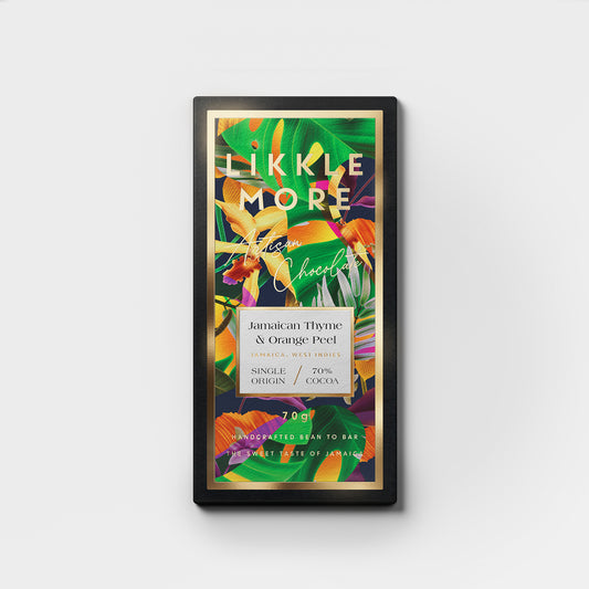 Likkle More 70% Dark Jamaican Thyme & Orange Peel 70g