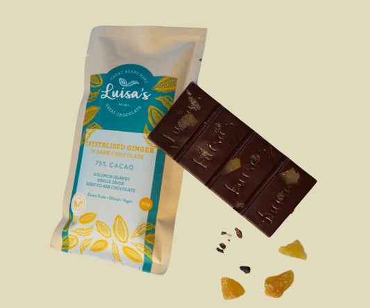 Luisa's Crystallised Ginger 75% Solomon Islands 50g