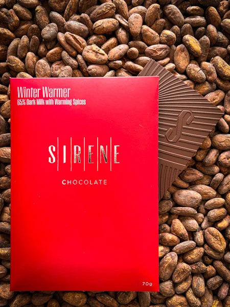 Sirene Chocolate - 65% Winter Warmer Dark Milk with Spices 70g LIMITED EDITION