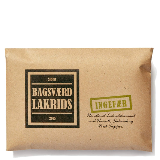 Bagsværd Ingefær - Liquorice Caramel with Ginger, Sea Salt & Salmiak (160g)