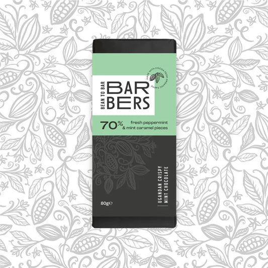Barbers Ugandan Crispy Mint Chocolate 70% 80g