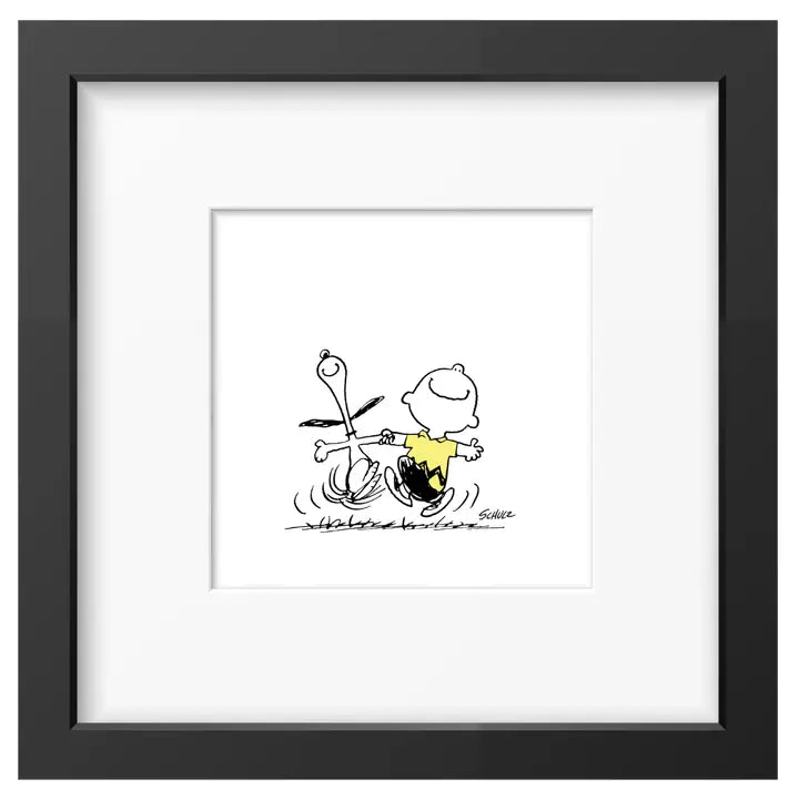 Peanuts Snoopy Charlie Dance Framed Print