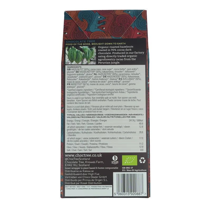 Chocolate Tree Dark Chocolate Hazelnuts 200g