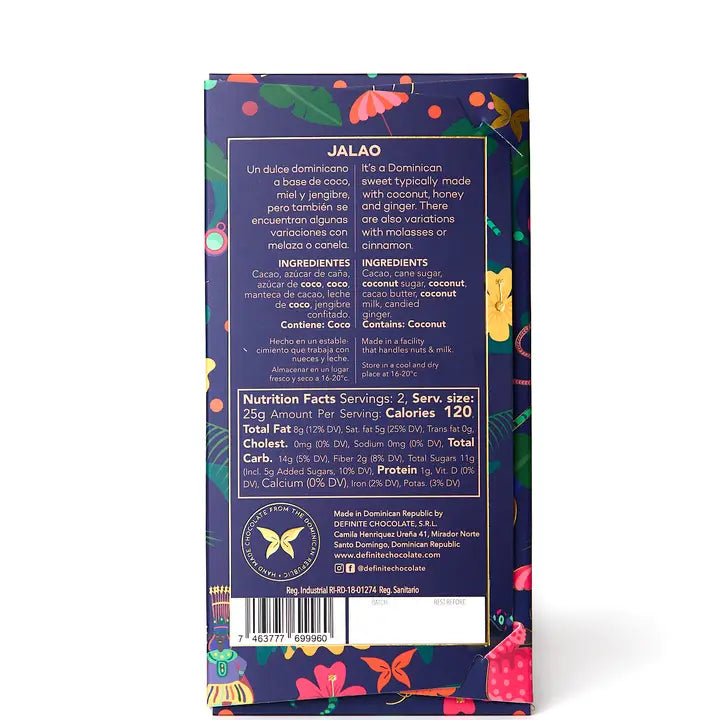 Definite Valdez 60% "Jalao" - Candied Ginger and Coconut Sugar 50g