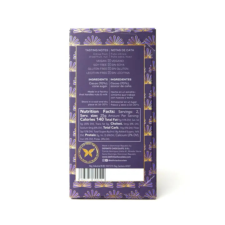 Definite Öko-Caribe 70% 50g