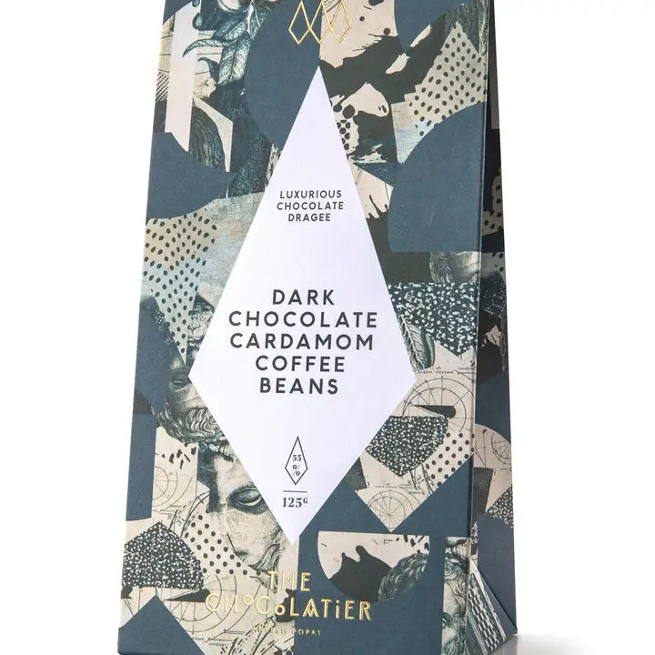 The Chocolatier Dark Chocolate Cardamom Coffee Beans Dragee 136g