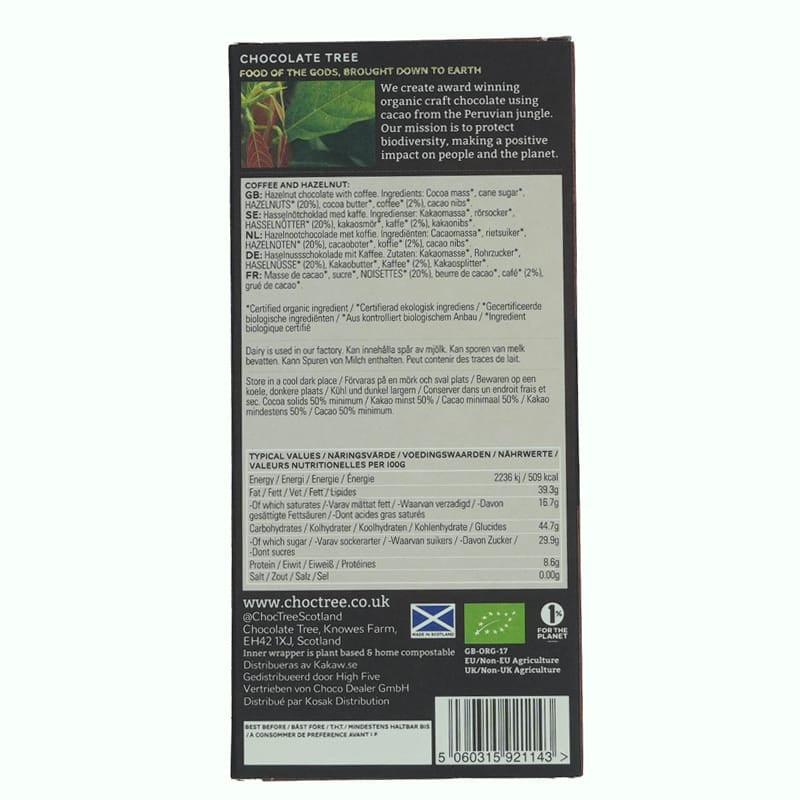 Chocolate Tree Coffee & Hazelnut 100g