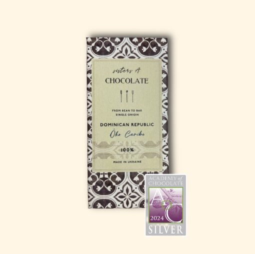 Sisters A. Chocolate 100% Dominican Republic Öko Caribe 65g