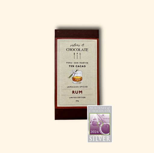 Sisters A. Chocolate 75% Peru with Jamaican Spiced Rum 58g
