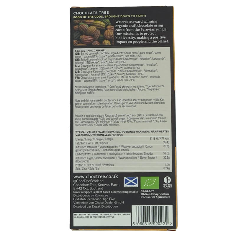 Chocolate Tree Sea Salt & Caramel 100g